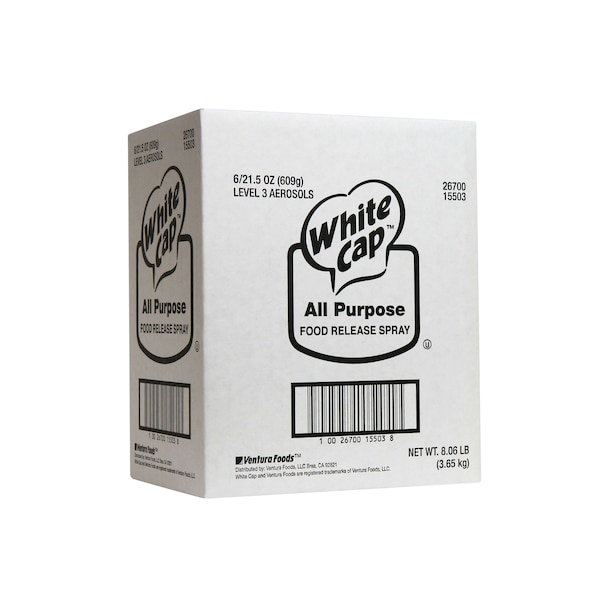 White Cap White Cap Aerosol Release Pan Spray 21.5 oz., PK6 20625WCP - main